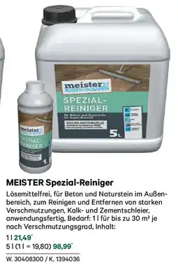 Lagerhaus Meister spezial reiniger Angebot