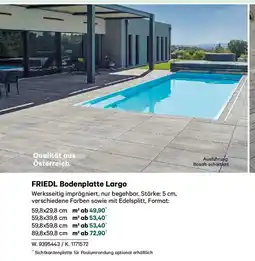 Lagerhaus FRIEDL Bodenplatte Largo Angebot