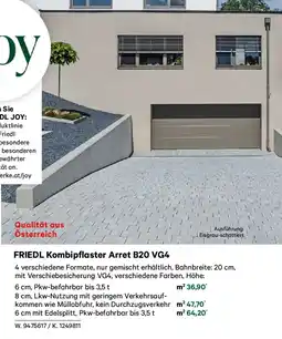 Lagerhaus Friedl kombipflaster arret b20 vg4 Angebot