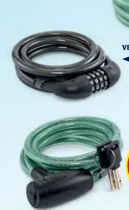 Hofer Ride+Go Fahrrad-Spiralkabelschloss Angebot