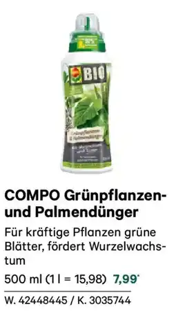 Lagerhaus Compo grünpflanzen und palmendünger Angebot