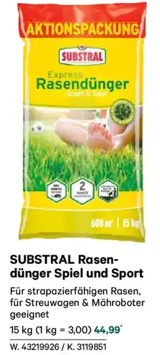 Lagerhaus Substral rasendünger spiel und sport Angebot