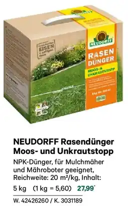 Lagerhaus Neudorff rasendünger moos und unkrautstopp Angebot