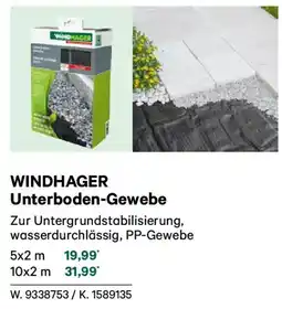 Lagerhaus Windhager unterboden gewebe Angebot