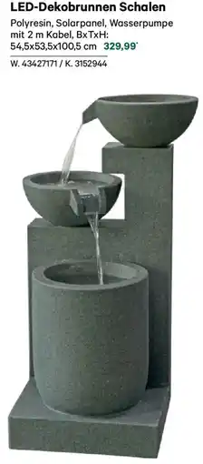 Lagerhaus LED-Dekobrunnen Schalen Angebot