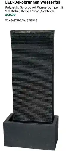 Lagerhaus LED-Dekobrunnen Wasserfall Angebot