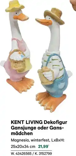 Lagerhaus KENT LIVING Dekofigur Gansjunge oder Gans- mädchen Angebot