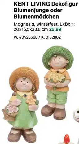 Lagerhaus Kent living dekofigur blumenjunge oder blumenmädchen Angebot