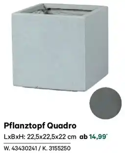 Lagerhaus Pflanztopf Quadro Angebot