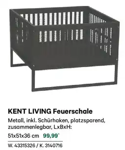 Lagerhaus KENT LIVING Feuerschale Angebot
