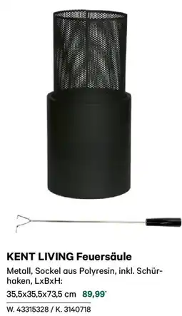 Lagerhaus KENT LIVING Feuersäule Angebot