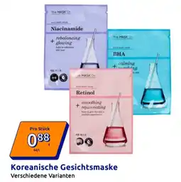 Action Koreanische Gesichtsmaske Angebot