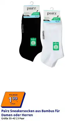 Action Pairz Sneakersocken aus Bambus für Damen oder Herren Angebot