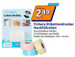 Action Fichero Etikettendrucker Nachfüllrollen Angebot