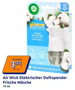 Action Air Wick Elektrischer Duftspender Frische Wäsche Angebot