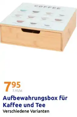 Action Aufbewahrungsbox für Kaffee und Tee Angebot