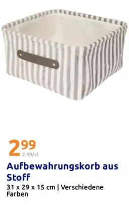 Action Aufbewahrungskorb aus Stoff Angebot