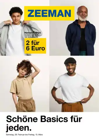 Zeeman Herren T-Shirt Angebot