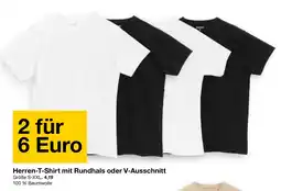 Zeeman Herren-T-Shirt mit Rundhals oder V-Ausschnitt Angebot