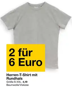 Zeeman Herren-T-Shirt mit Rundhals Angebot