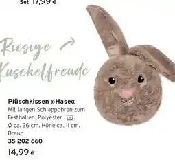 Tchibo Eduscho Plüschkissen Hase Angebot