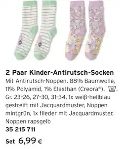 Tchibo Eduscho 2 Paar Kinder-Antirutsch Socken Angebot