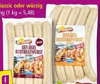 Norma Geflügel Rostbratwurst Angebot