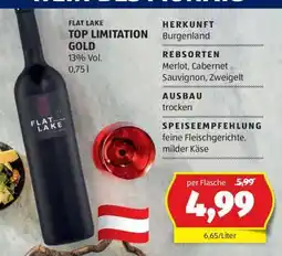 Hofer FLAT LAKE TOP LIMITATION GOLD Angebot