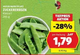 Hofer ZUCKERERBSEN Angebot