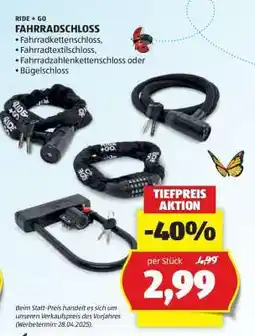 Hofer Fahrradschloss Angebot