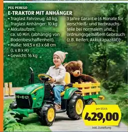Hofer E-TRAKTOR MIT ANHÄNGER Angebot