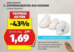 Hofer OSTERDEKORATION AUS KERAMIK Angebot