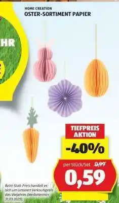 Hofer OSTER-SORTIMENT PAPIER Angebot