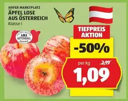Hofer ÄPFEL LOSE AUS ÖSTERREICH Angebot