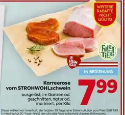 Billa Karreerose vom Strohwohlschwein Angebot