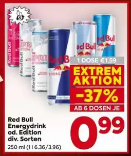 Billa Red Bull Energydrink od. Edition div. Sorten Angebot