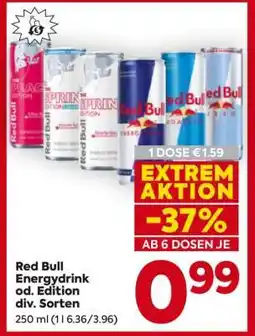 Billa Red Bull Energydrink od. Edition div. Sorten Angebot