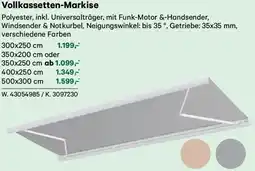 Lagerhaus Vollkassetten Markise Angebot
