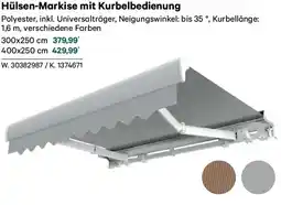 Lagerhaus Hülsen markise mit kurbelbedienung Angebot