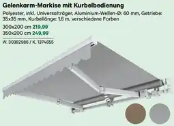 Lagerhaus Gelenkarm markise mit kurbelbedienung Angebot