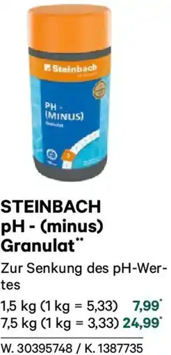 Lagerhaus Steinbach ph - (minus) granulat Angebot