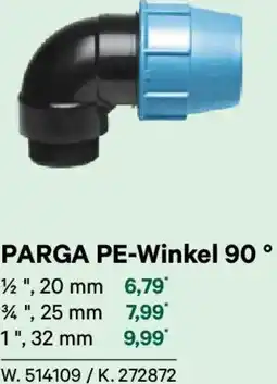 Lagerhaus Parga pe-winkel 90° Angebot