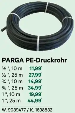 Lagerhaus Parga pe-druckrohr Angebot