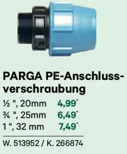 Lagerhaus Parga pe-anschlussverschraubung Angebot