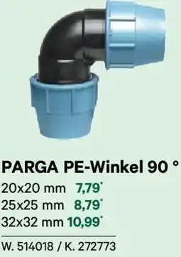 Lagerhaus Parga pe-winkel 90° Angebot