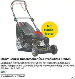 Lagerhaus Okay benzin-rasenmäher öko profi 5126 hswmk Angebot