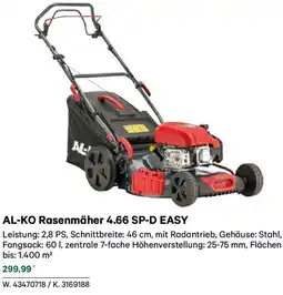 Lagerhaus Al-ko rasenmäher 4.66 sp-d easy Angebot