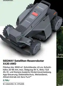 Lagerhaus Segway satelliten-rasenroboter x430 awd Angebot