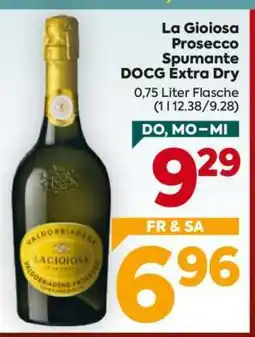 Billa La Gioiosa Prosecco Spumante DOCG Extra Dry Angebot