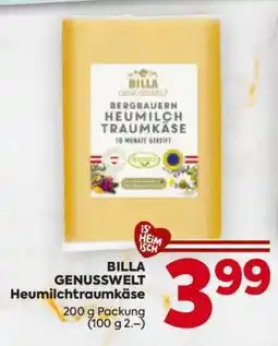 Billa BILLA GENUSSWELT Heumilchtraumkäse Angebot